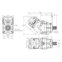 Купити Насос аксіально-поршневий ABER BIF110P7 1 1/2" - 1" 108 см³