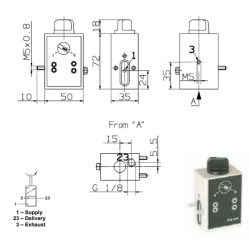 Купити Кнопка керування ABER PTOCM01 1/8"