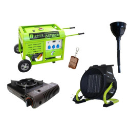 Купити Бензиновый генератор Zipper ZI-STE8000 + газовая плитка Orcamp CK-505 + 4 газовых картриджа 400 мл
