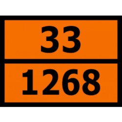 Купить Інформаційна табличка ADR "Нафтопродукти 33-1268" Bicma Bicma Цинк Італія (2602991130)