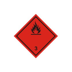 Купить Наліпка "Знак небезпеки" (легкозаймисті суміші) 30х30 Вініл (2601721035)