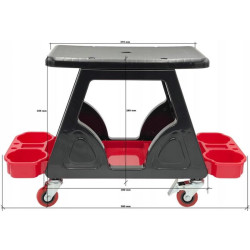 Купити Стул пластиковый многофункциональный для автосервиса G.I.KRAFT GI36001