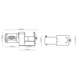 Купить Лебедка для квадроцикла электрическая Dragon Winch DWM 3000 ST