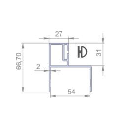 Купити Алюмінієвий профіль дверний Daken Алюміній Італія (2700678914)