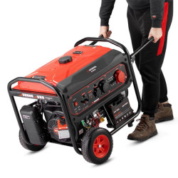 Купить Генератор бензиновий 9/10 кВт, 400/230 В, DUAL POWER, бак 25 л, електро/ручний старт, мідна обмотка,