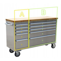 Купити Тележка для инструмента 10 секций TORIN TBR5610-S