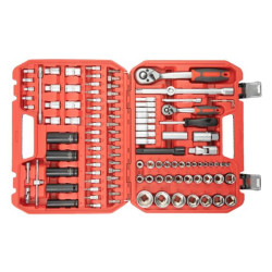 Купить Набір інструментів 1/2" & 1/4" 111од, IMPACT Cr-V головки подовжені 15,17,19,21,22 + подовжувач 125м