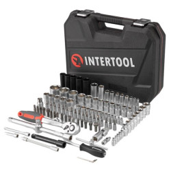 Купить Набір інструментів 1/2" & 1/4" 111од, IMPACT Cr-V головки подовжені 15,17,19,21,22 + подовжувач 125м