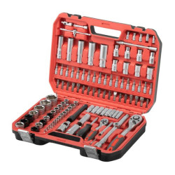 Купить Набір інструментів 1/2" & 1/4" 111од, IMPACT Cr-V головки 15,17,19,21,22 + подовжувач 125мм