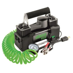 Купити Компресор автомобільний Uragan, двоциліндровий із зажимами АКБ