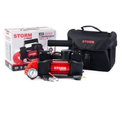 Купити Компресор двоциліндровий автомобільний Storm Bi-Power10 Атм 85 л/хв 360 Вт