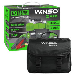 Купити Компресор автомобільний Winso Pro Extreme 12В, 10 Атм, 90 л/хв із зажимами АКБ 137000