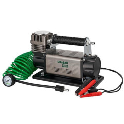Купити Компресор автомобільний Uragan 10Атм 160л/хв 600Вт із зажимами АКБ
