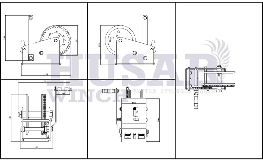 Лебедка ручная Husar BST 2500lbs 1133 кг Лебедка ручная Husar BST 2500lbs 1133 кг