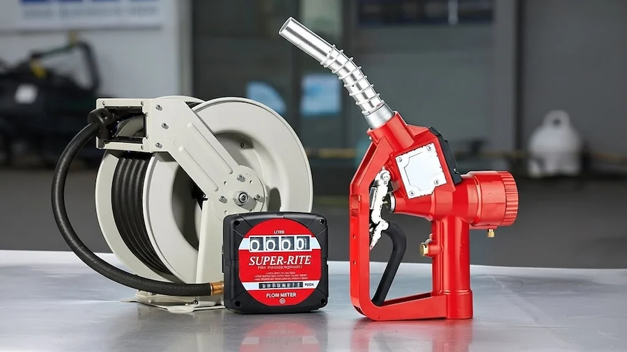 Лічильник витрат пального, котушка та заправний пістолет GET Oil